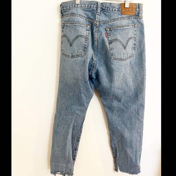 Levi’s 501 Wedgie Medium Wash Jeans Denim Size 30 - Picture 4 of 9